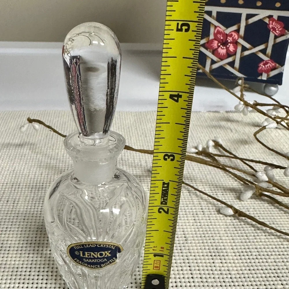 Lenox Saratoga full‎ Lead crystal fragrance bottle Rare Collectible